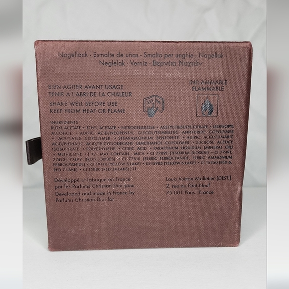 Rare Authentic Louis Vuitton nail polish VIP Japan Red Gold Vernis - Picture 7 of 8